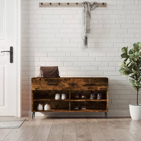 Shoe Bench 102X35X55 Cm Engineered Wood