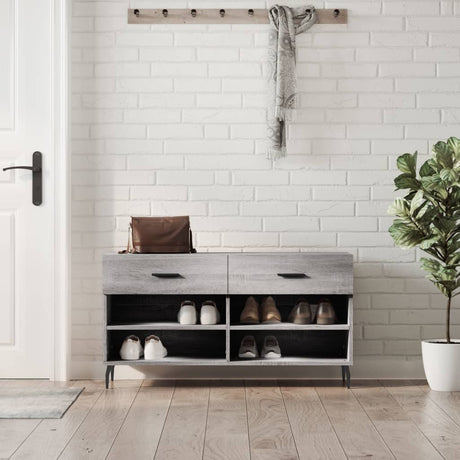 Shoe Bench 102X35X55 Cm Engineered Wood