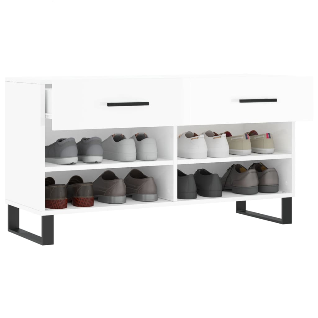 Shoe Bench 102X35X55 Cm Engineered Wood