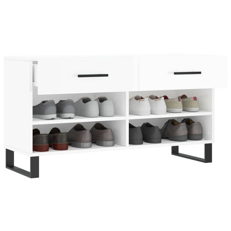 Shoe Bench 102X35X55 Cm Engineered Wood