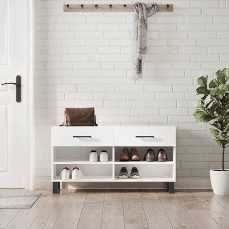 Shoe Bench 102X35X55 Cm Engineered Wood