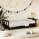 Kids Bed Frame With Drawers Solid Wood Pine