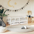 Kids Bed Frame With Drawers Solid Wood Pine