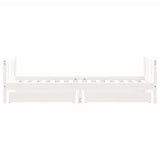 Kids Bed Frame With Drawers Solid Wood Pine
