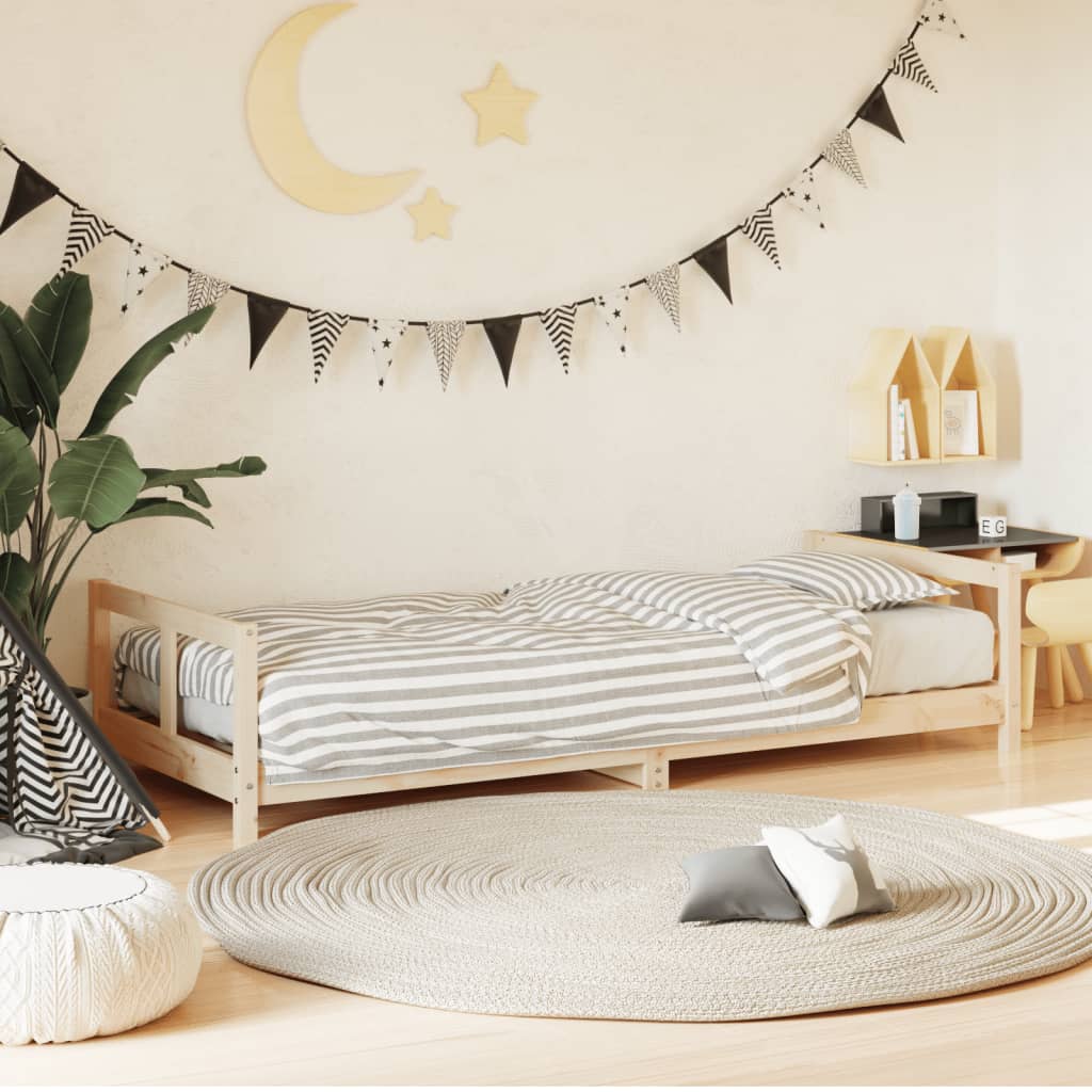 Kids Bed Frame Solid Wood Pine