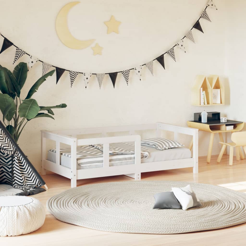 Kids Bed Frame Solid Wood Pine