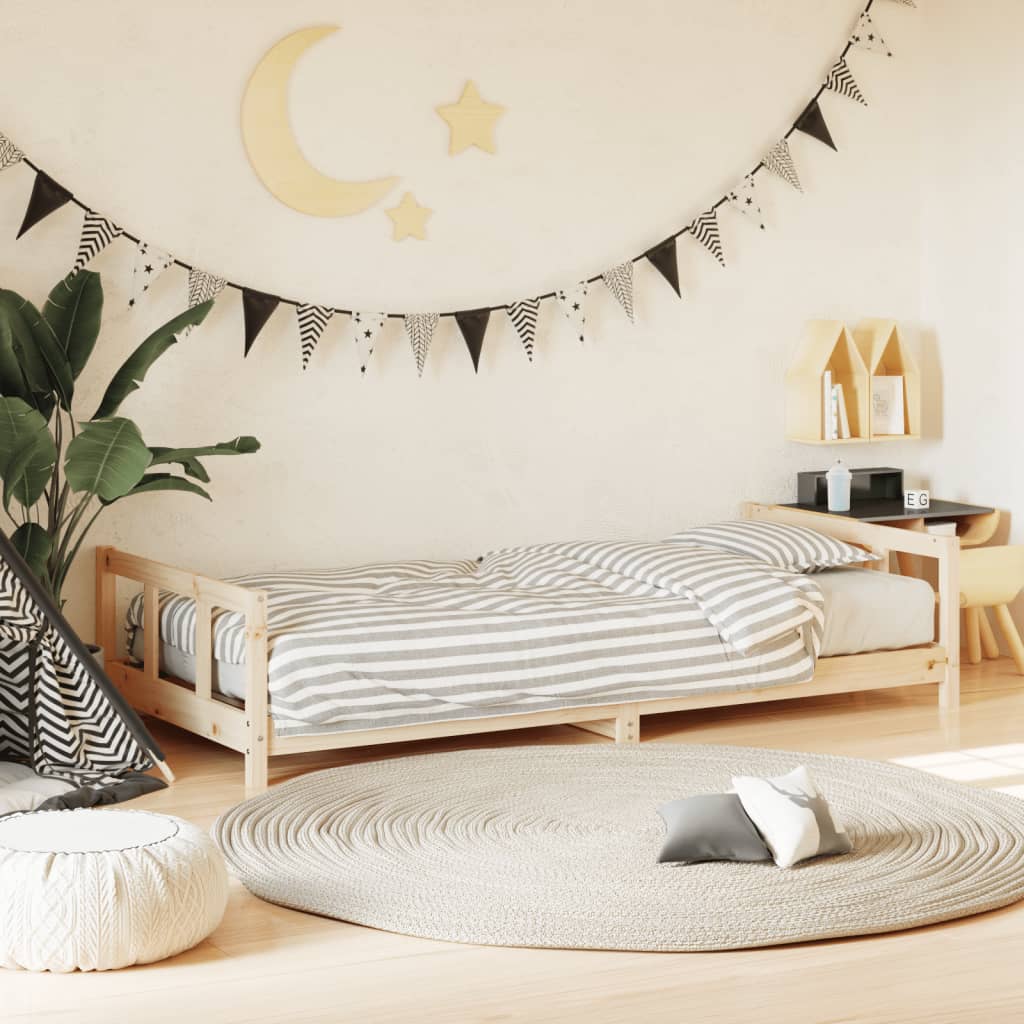 Kids Bed Frame Solid Wood Pine