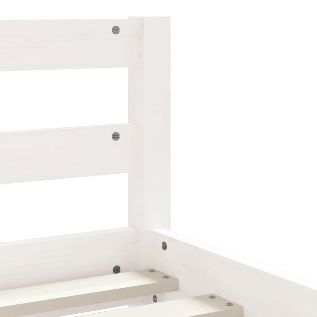 Kids Bed Frame With Drawers Solid Wood Pine