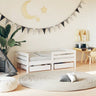 Kids Bed Frame With Drawers Solid Wood Pine