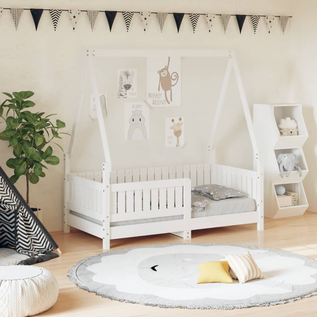 Kids Bed Frame Solid Wood Pine