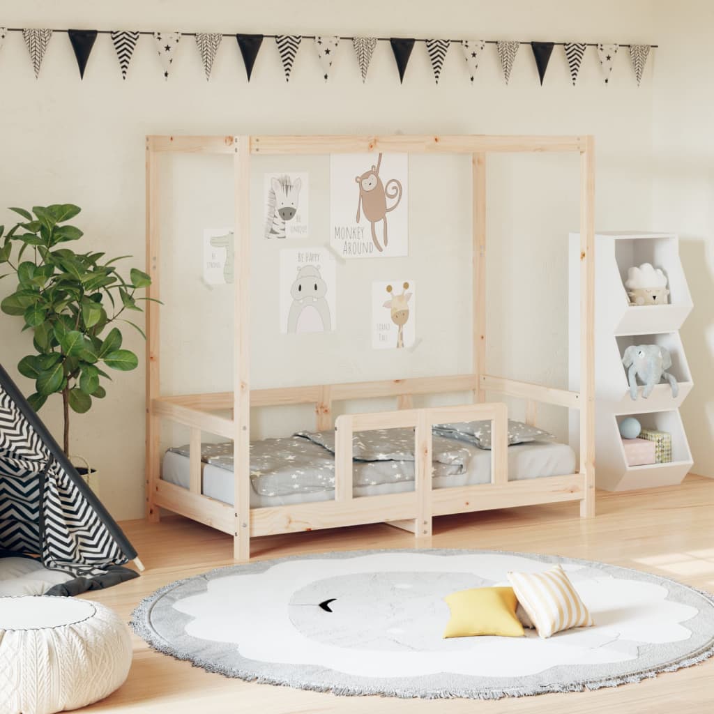 Kids Bed Frame Solid Wood Pine