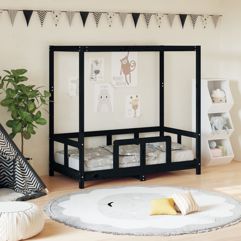 Kids Bed Frame Solid Wood Pine