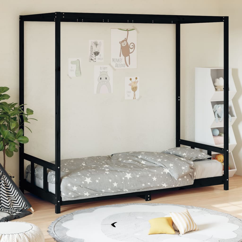 Kids Bed Frame Solid Wood Pine
