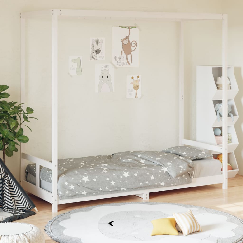 Kids Bed Frame Solid Wood Pine