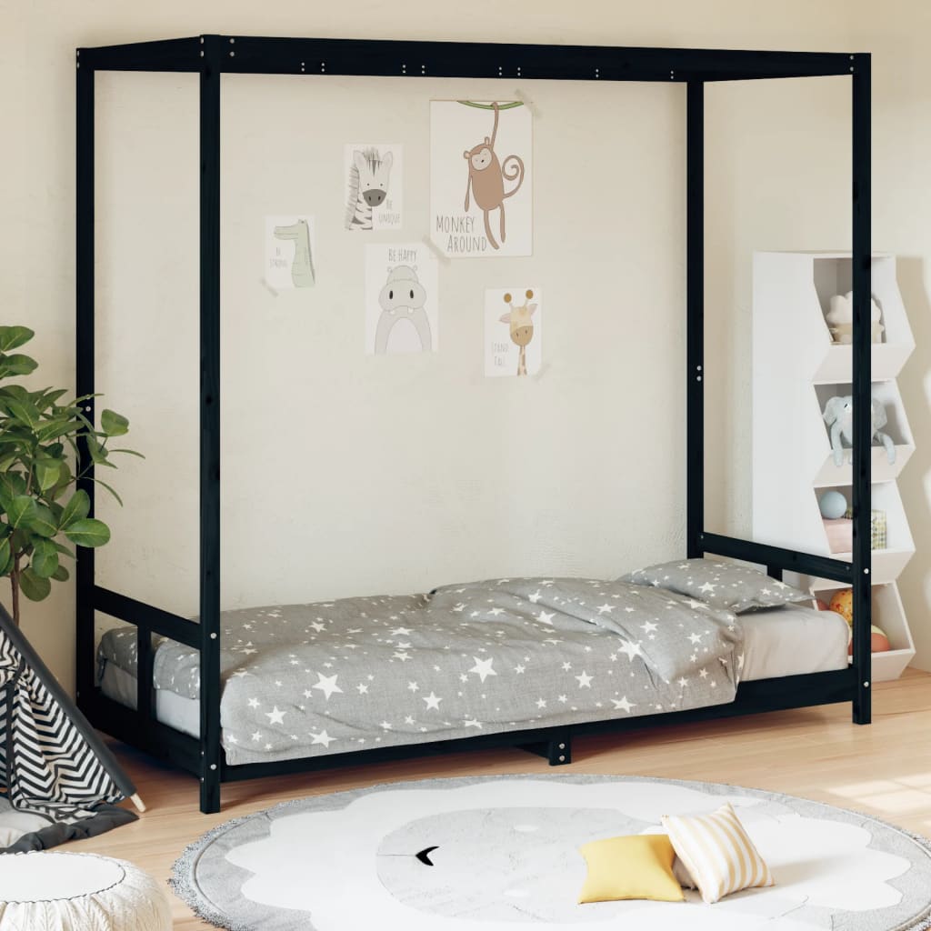 Kids Bed Frame Solid Wood Pine