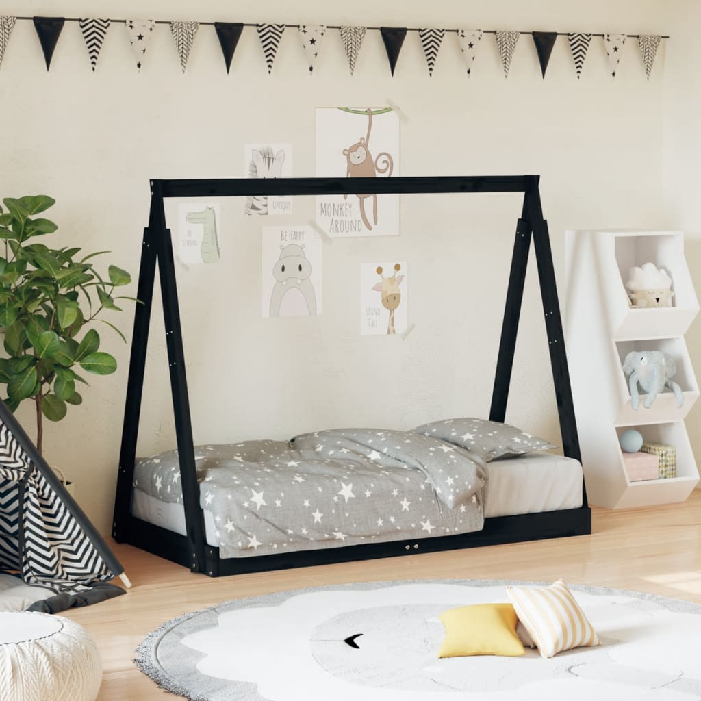 Kids Bed Frame Solid Wood Pine