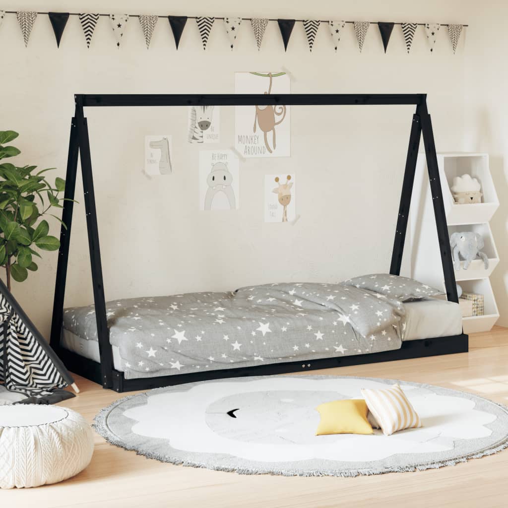 Kids Bed Frame Solid Wood Pine