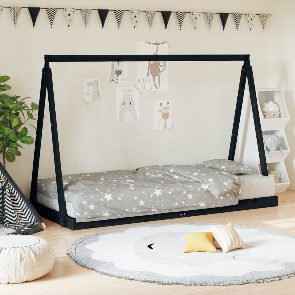 Kids Bed Frame Solid Wood Pine