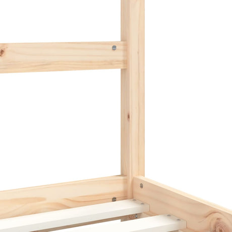 Kids Bed Frame With Drawers Solid Wood Pine