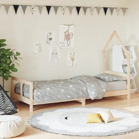 Kids Bed Frame Solid Wood Pine