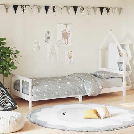 Kids Bed Frame Solid Wood Pine