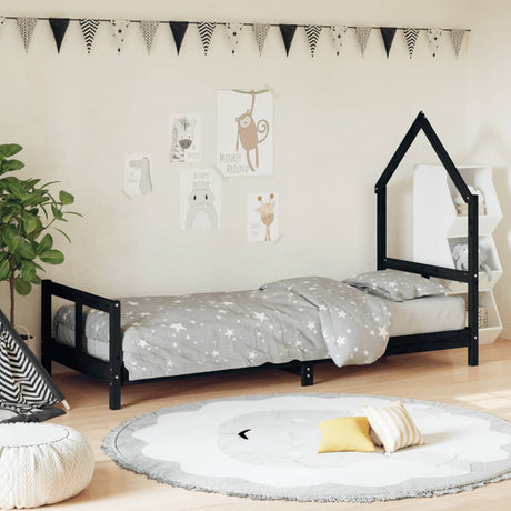 Kids Bed Frame Solid Wood Pine
