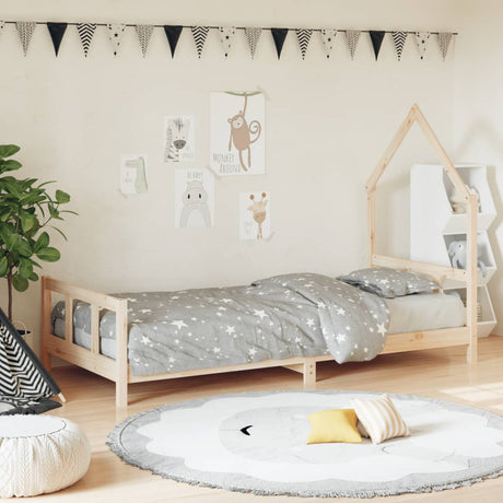 Kids Bed Frame Solid Wood Pine