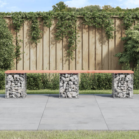 Garden Bench Gabion Design Solid Wood Pine