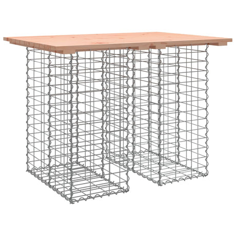 Garden Bench Gabion Design Solid Wood Douglas