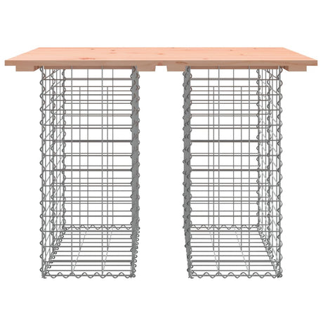 Garden Bench Gabion Design Solid Wood Douglas