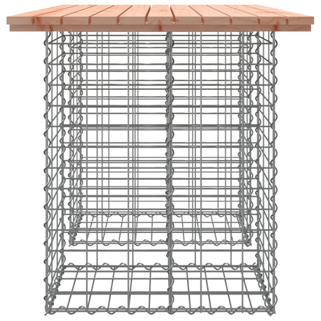 Garden Bench Gabion Design Solid Wood Douglas