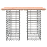Garden Bench Gabion Design Solid Wood Douglas