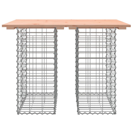 Garden Bench Gabion Design Solid Wood Douglas