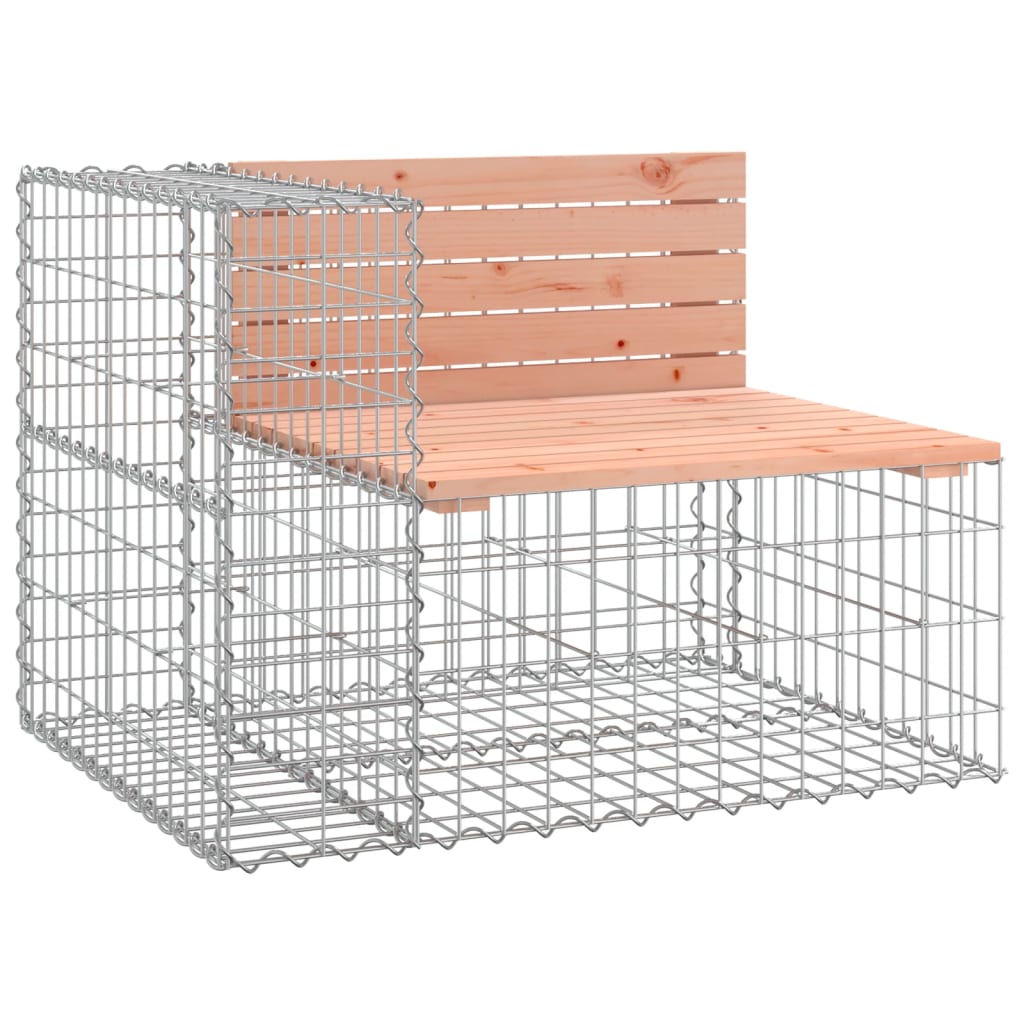 Garden Bench Gabion Design 184X71X65.5 Cm Solid Wood Douglas