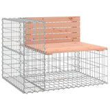 Garden Bench Gabion Design 184X71X65.5 Cm Solid Wood Douglas