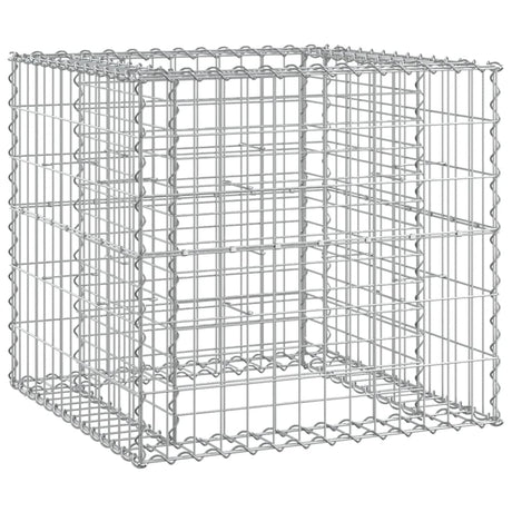 Garden Bench With Gabion Basket Impregnated Wood Pine