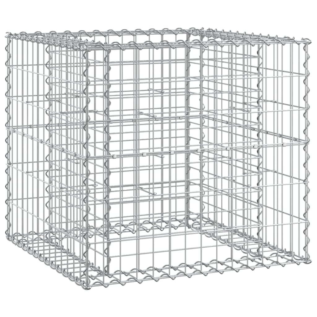 Garden Bench With Gabion Basket Solid Wood Douglas