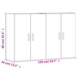Wall Mounted Cabinets 2 Pcs Engineered