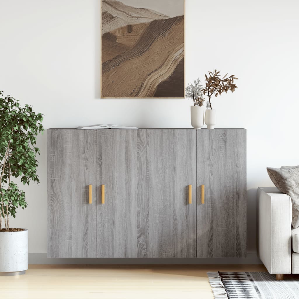 Wall Mounted Cabinets 2 Pcs Engineered