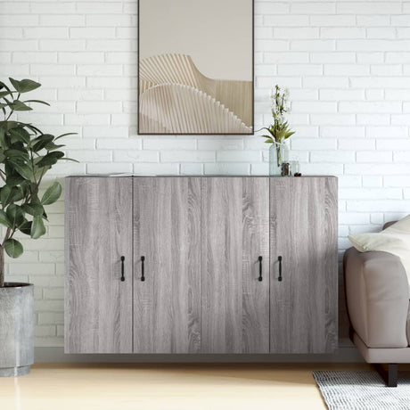 Wall Mounted Cabinets 2 Pcs Engineered