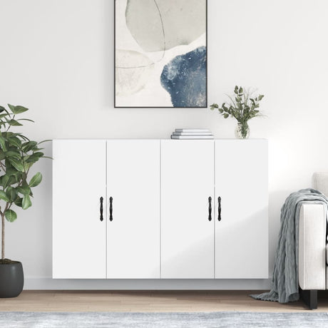 Wall Mounted Cabinets 2 Pcs Engineered