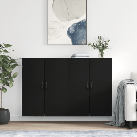 Wall Mounted Cabinets 2 Pcs Engineered