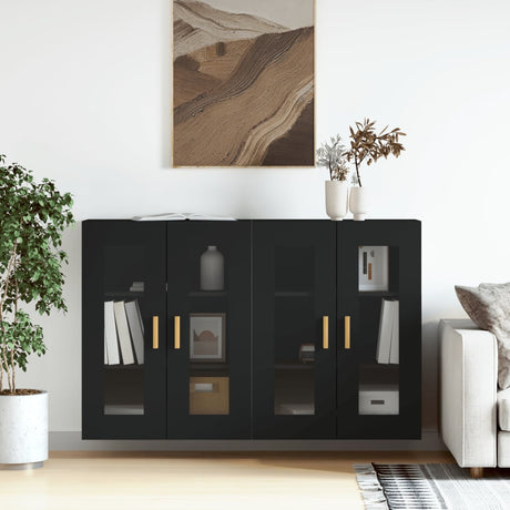 Wall Mounted Cabinets 2 Pcs Engineered Wood