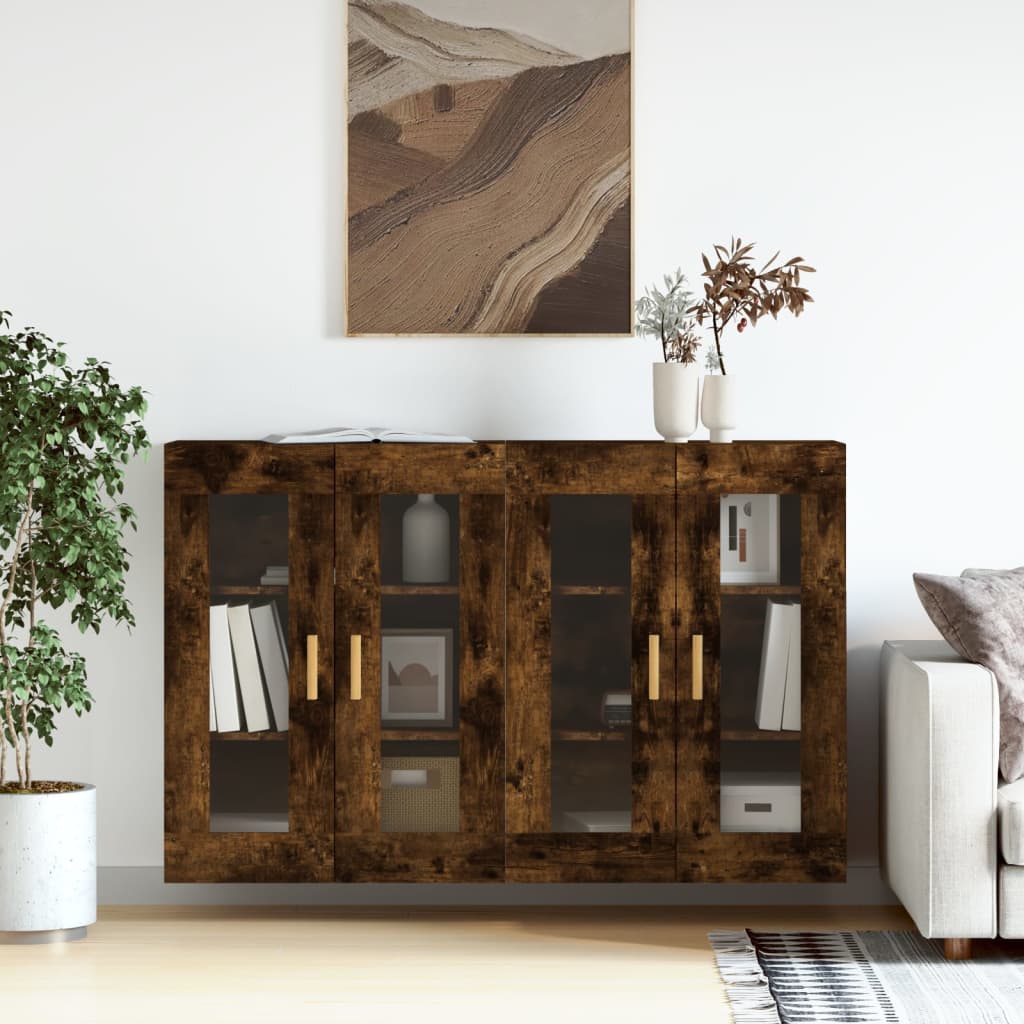 Wall Mounted Cabinets 2 Pcs Engineered Wood