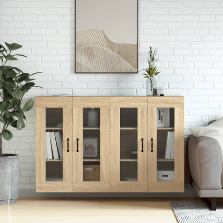 Wall Mounted Cabinets 2 Pcs Engineered Wood