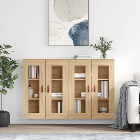 Wall Mounted Cabinets 2 Pcs Engineered Wood