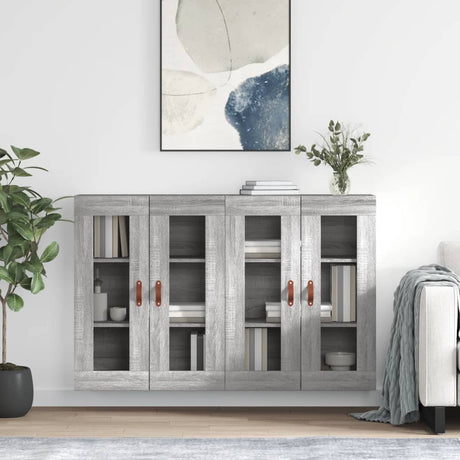 Wall Mounted Cabinets 2 Pcs Engineered Wood