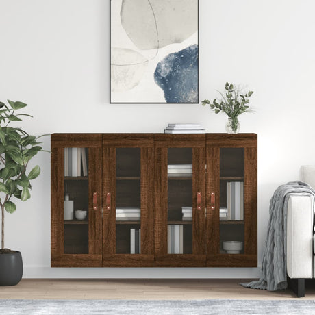 Wall Mounted Cabinets 2 Pcs Engineered Wood