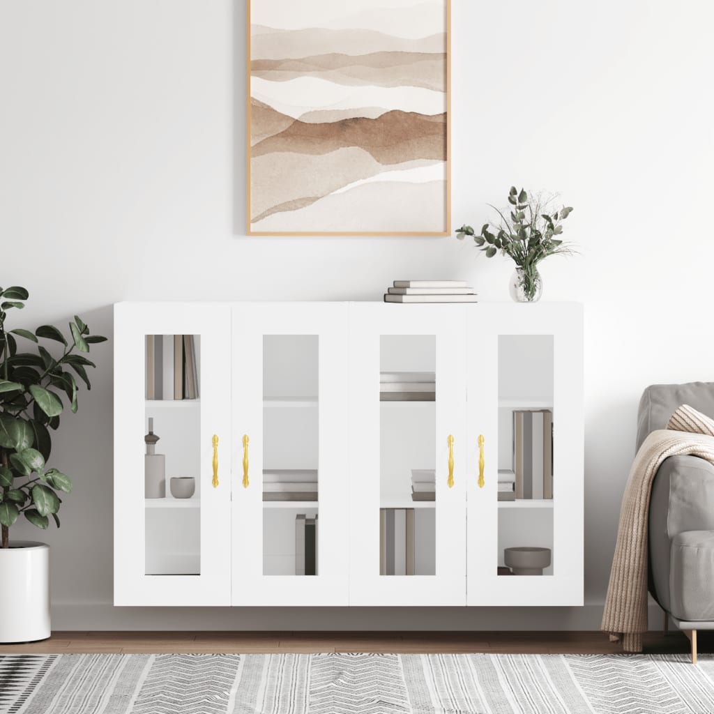 Wall Mounted Cabinets 2 Pcs Engineered Wood