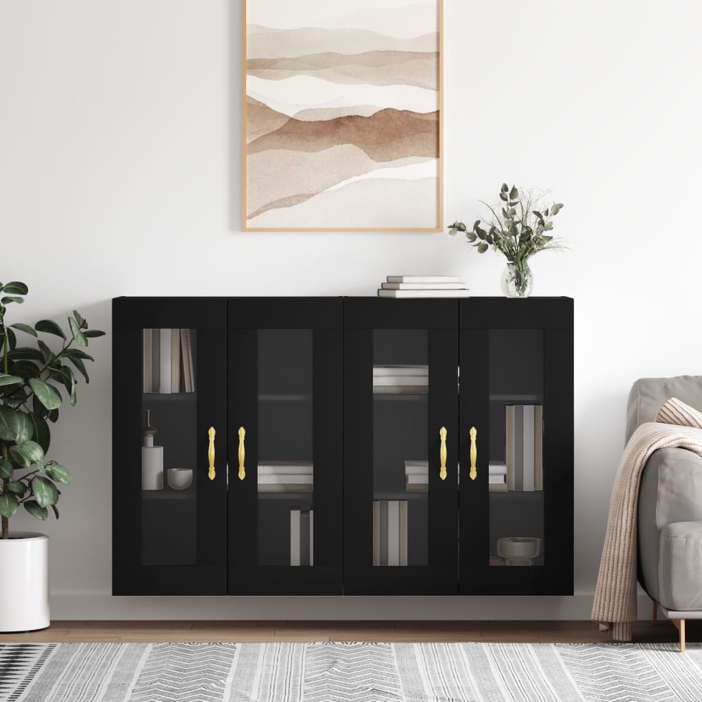 Wall Mounted Cabinets 2 Pcs Engineered Wood